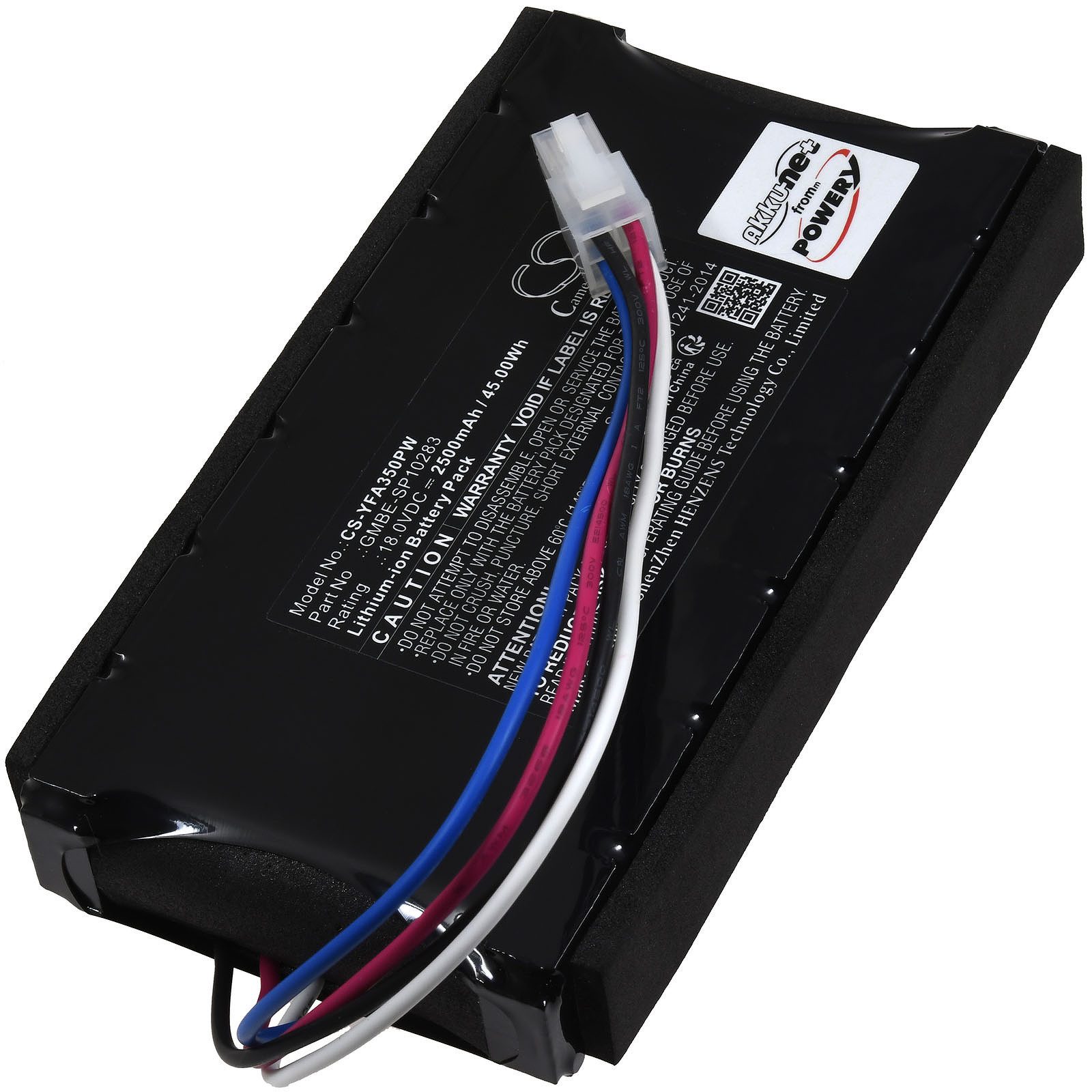Powery Akku für Yard Force Amiro 350i Amiro 400i Akku 2500 mAh (18 V)