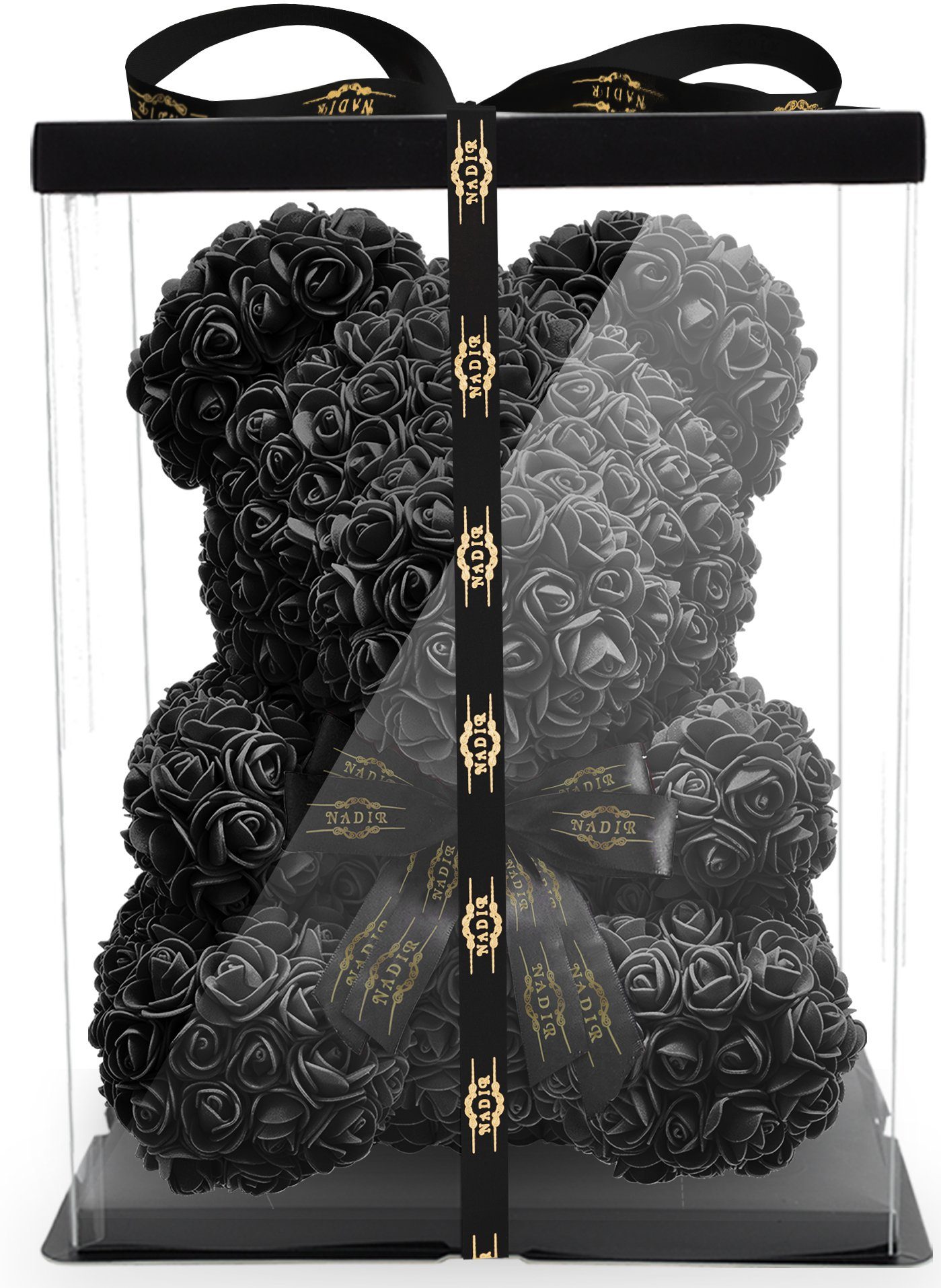 Kunstblume Rosenbär 40 cm inkl. Geschenkbox günstig online kaufen