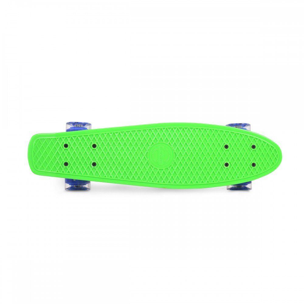Byox Skateboard Kinder Skateboard Spice LED, 22 Zoll, Aluminium Achse, 80A 45mm, ABEC-7