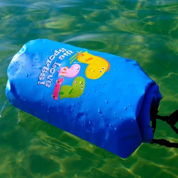 ChronoSports Drybag Wasserdichte Tasche Aquino, Blau, Seesack/Packsack mit Tragegurt (1-tlg., 5L: H 35 cm, Ø 18 cm, 10 L: H 47 cm, Ø 20,5 cm), 5l und 10l