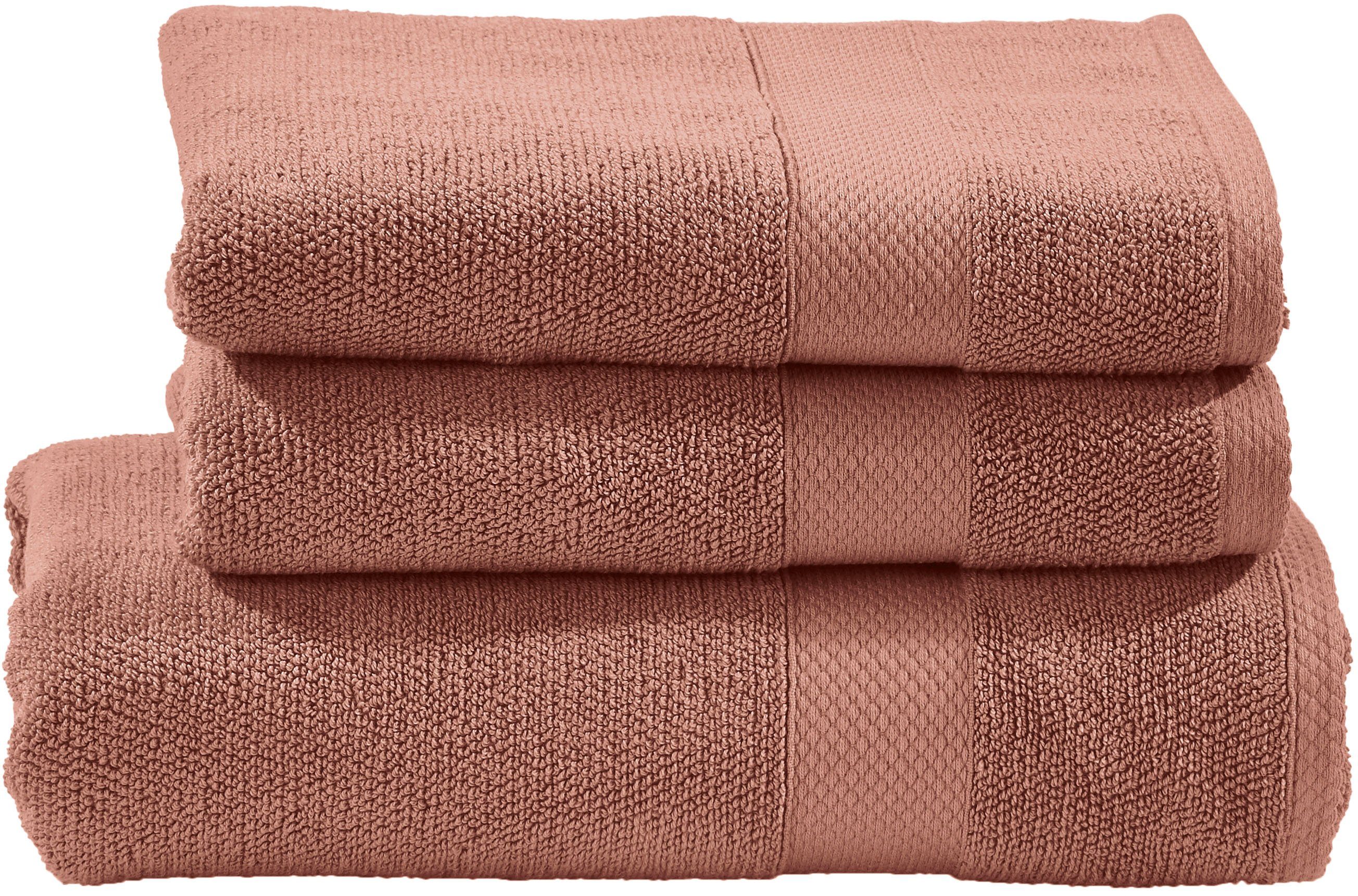 done.® Handtuch Set Deluxe, Zwirnfrottee (Set, 3-St), aus hochwertigem Zwirnfrottier