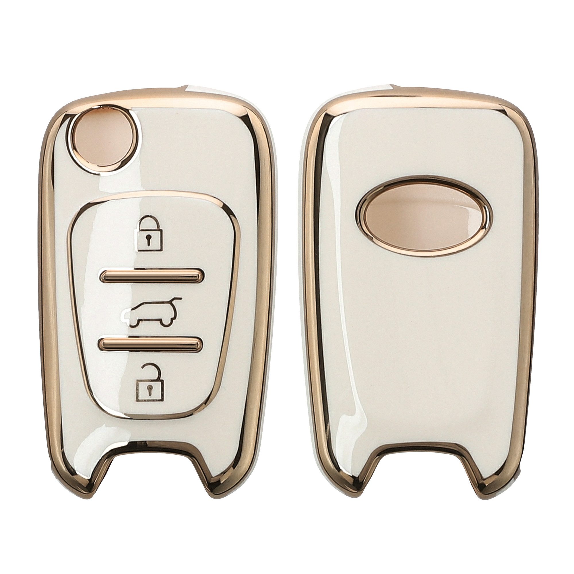 kwmobile Schlüsseltasche Autoschlüssel Hülle für Hyundai (1-tlg), Schlüsselhülle Silikon Cover