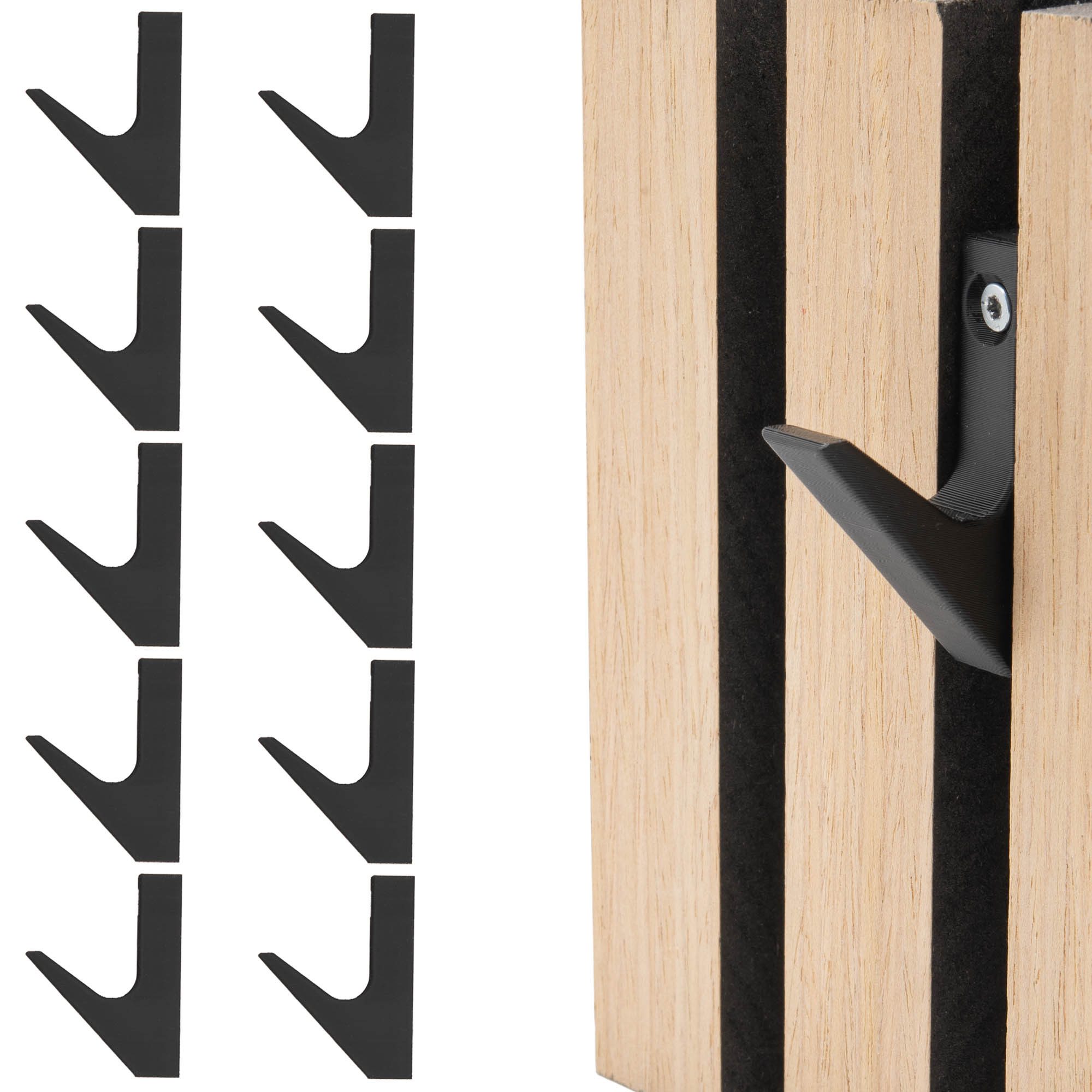 TSB Werk Kleiderhaken Garderobenhaken für Akustikpaneele Kleiderhaken, (10- günstig online kaufen