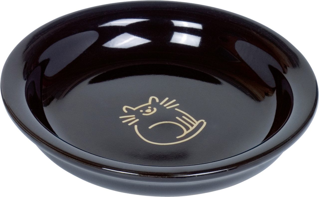 Nobby Katzen-Futterautomat Nobby Keramikschale oval Golden Cat schwarz 100 ml
