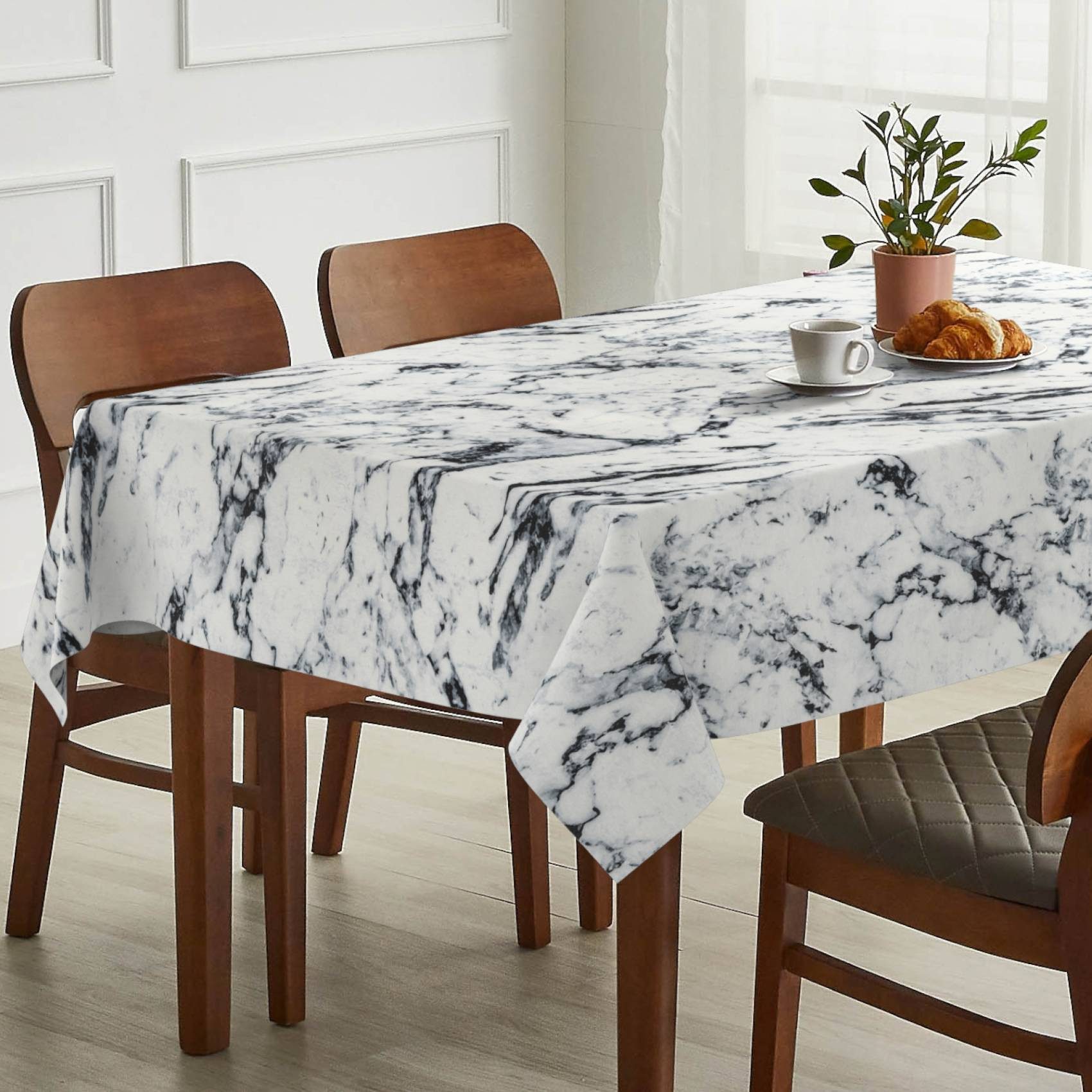 ANRO Tischdecke Stoff Digitalprint Tischtuch EasyClean ACRYL Beschichtet Ti günstig online kaufen