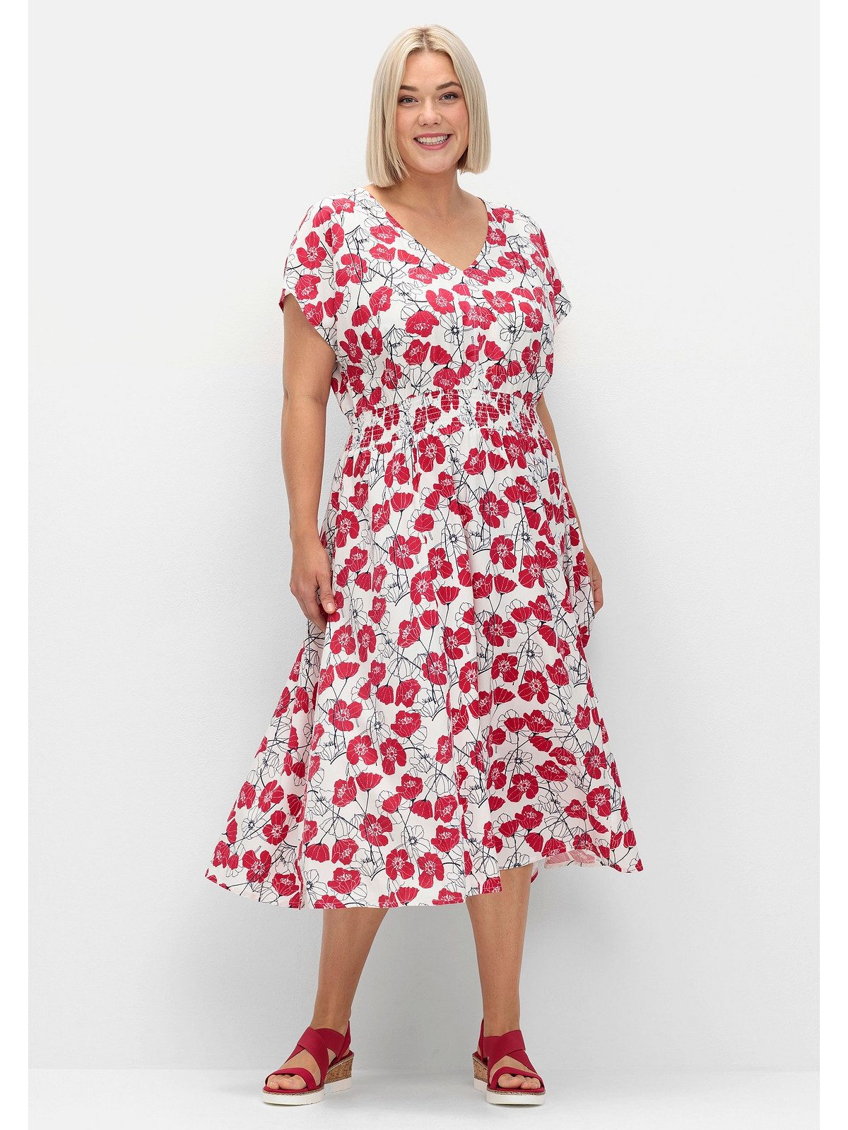 Druckkleid Große Größen