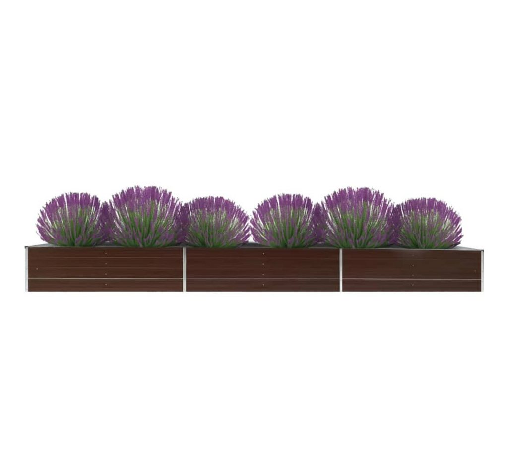Thumbnail - vidaXL Hochbeet, Garten-Hochbeet Verzinkter Stahl 480x80x45 cm Braun