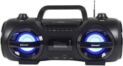 Reflexion CDR900BT Boombox (200 W, Ghettoblaster, Discolicht mit blinkender Modi-Auswahl, Bluetooth)