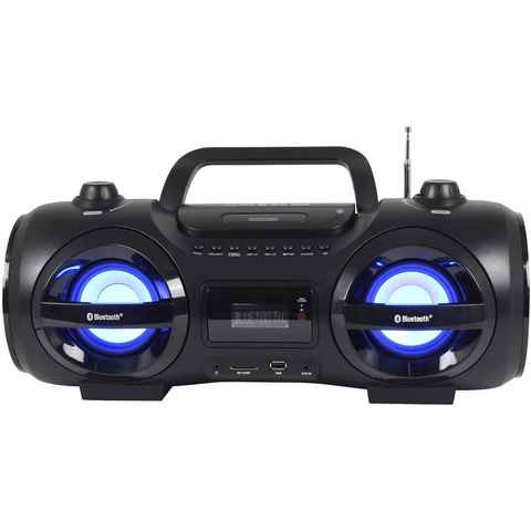 Reflexion CDR900BT Boombox (200 W, Ghettoblaster, Discolicht mit blinkender Modi-Auswahl, Bluetooth)