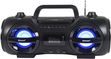 Reflexion »CDR900BT« Boombox (200 W, Tragbarer CD-Player, Ghettoblaster, Discolicht mit blinkender Modi-Auswahl, Bluetooth, MP3, CD, USB, SD, AUX-IN)