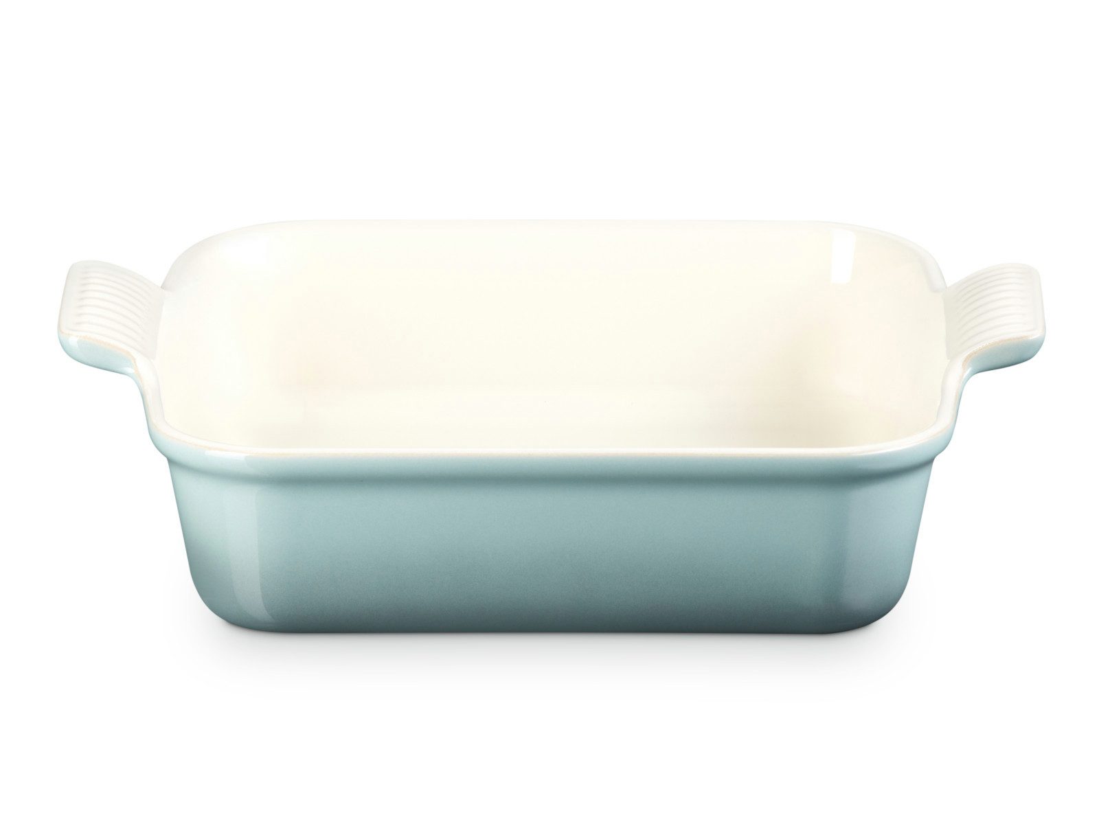 LE CREUSET Auflaufform Auflaufform Tradition quadratisch sea salt 23cm, Steinzeug