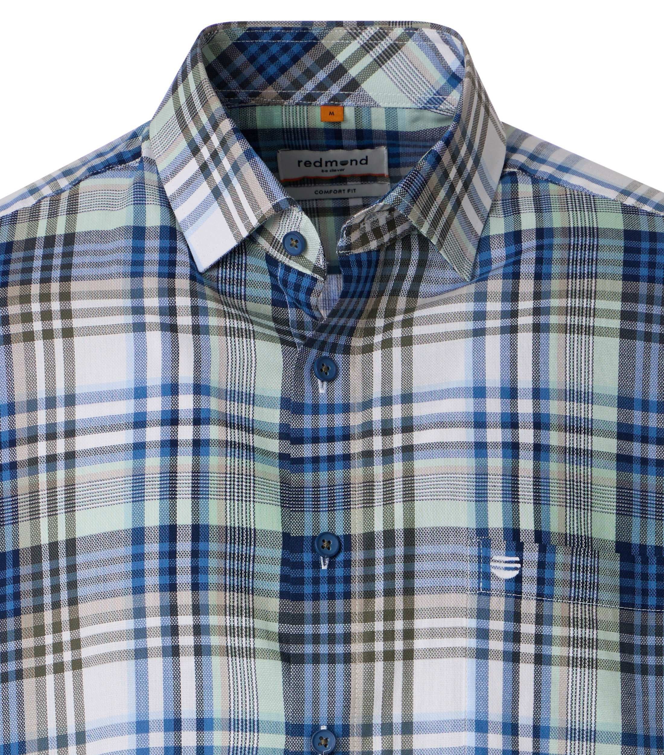 Redmond Kurzarmhemd Print Comfort Fit