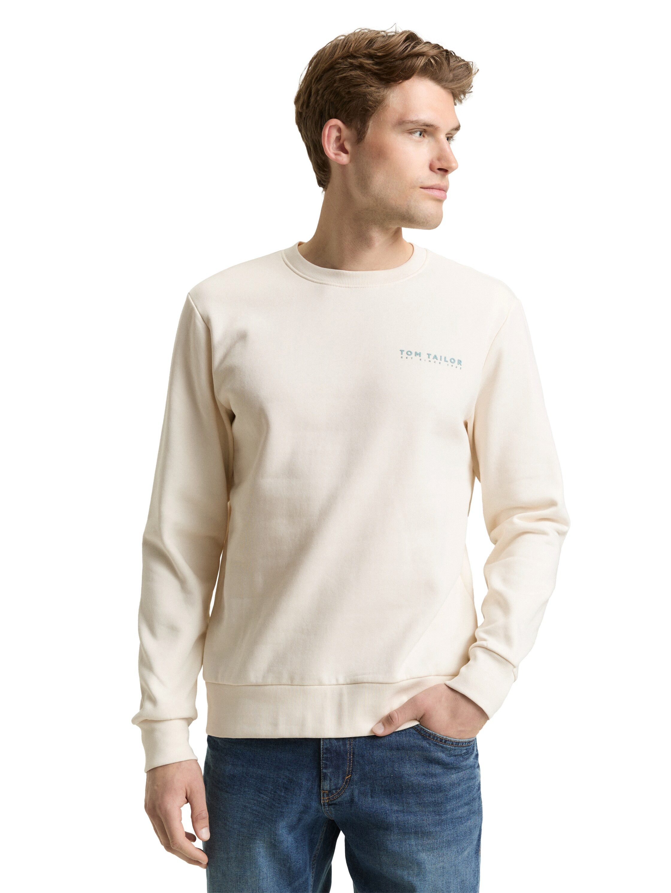 TOM TAILOR Sweatshirt mit Logo Stickerei
