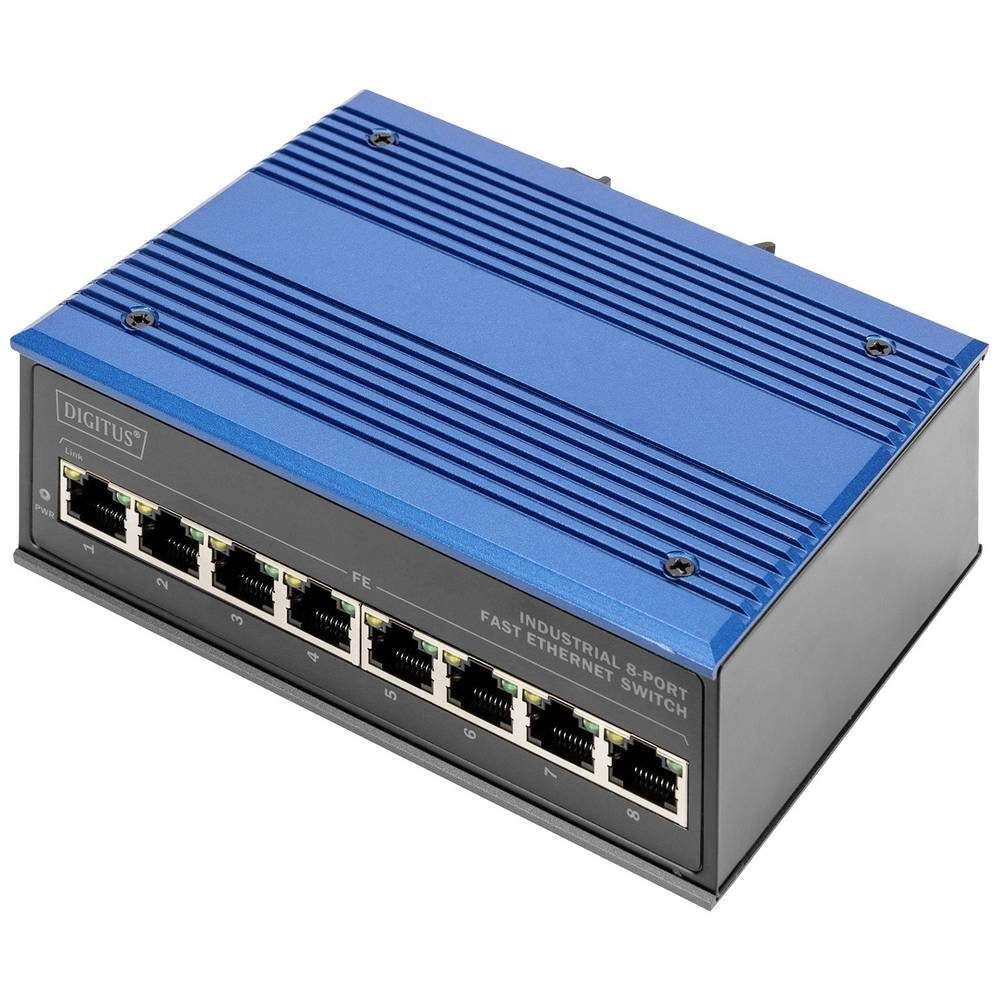 Industrieller 8-Port Fast Ethernet Switch, Netzwerk-Switch