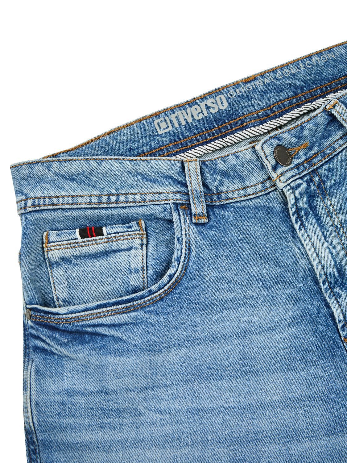 riverso Straight-Jeans Herren Jeanshose RIVEddy Regular Fit Denim Hose mit Stretch