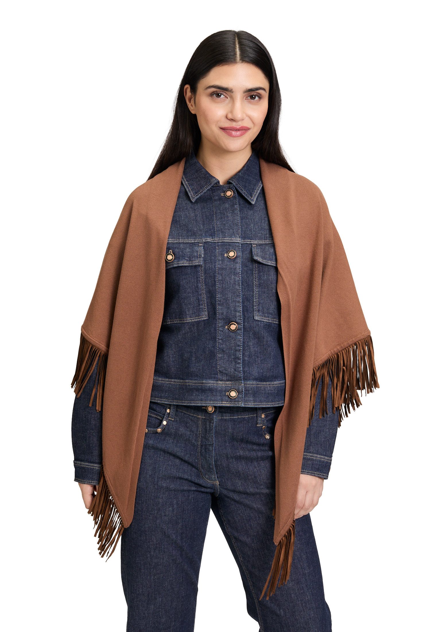 Betty Barclay Modetuch Damen Tuch mit Fransen