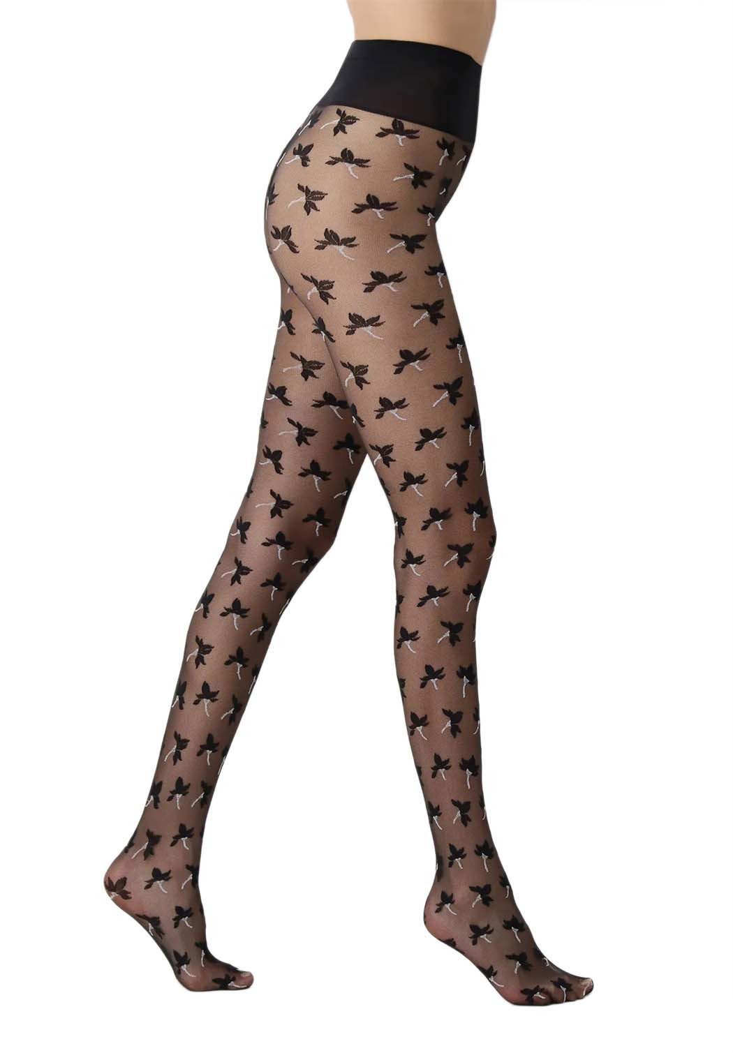 Oroblú Feinstrumpfhose mit floralem Muster PRIMROSES 20 DEN (Packung 1 St. 1er-Pack) transparent & matt