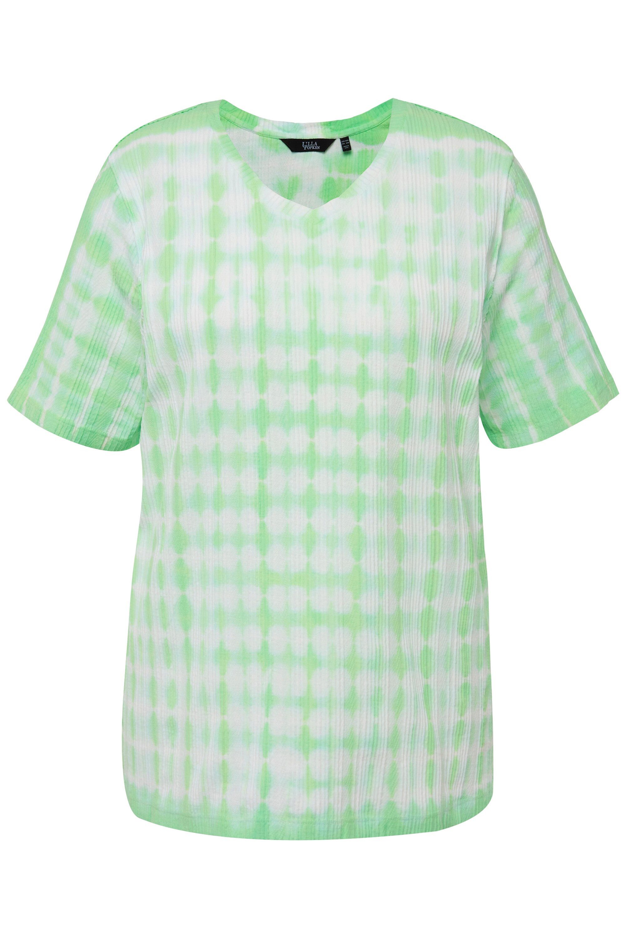 Ulla Popken T-Shirt T-Shirt Batikdruck Struktur günstig online kaufen