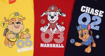 Sarcia.eu T-Shirt Paw Patrol Jungen Baumwoll-T-Shirt für mit kurzen Ärmeln 3er-Pack