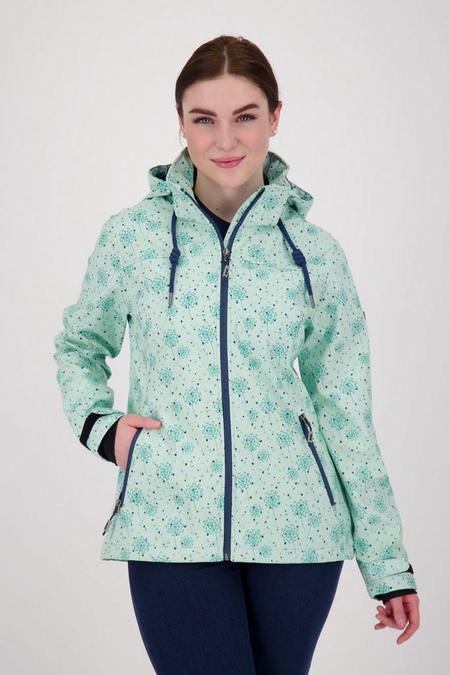 DEPROC Active Softshelljacke PADMA II CS WOMEN Funktionsjacke,  Outdoorjacke, Übergangsjacke mit abnehmbarer Kapuze, auch in Großen Größen