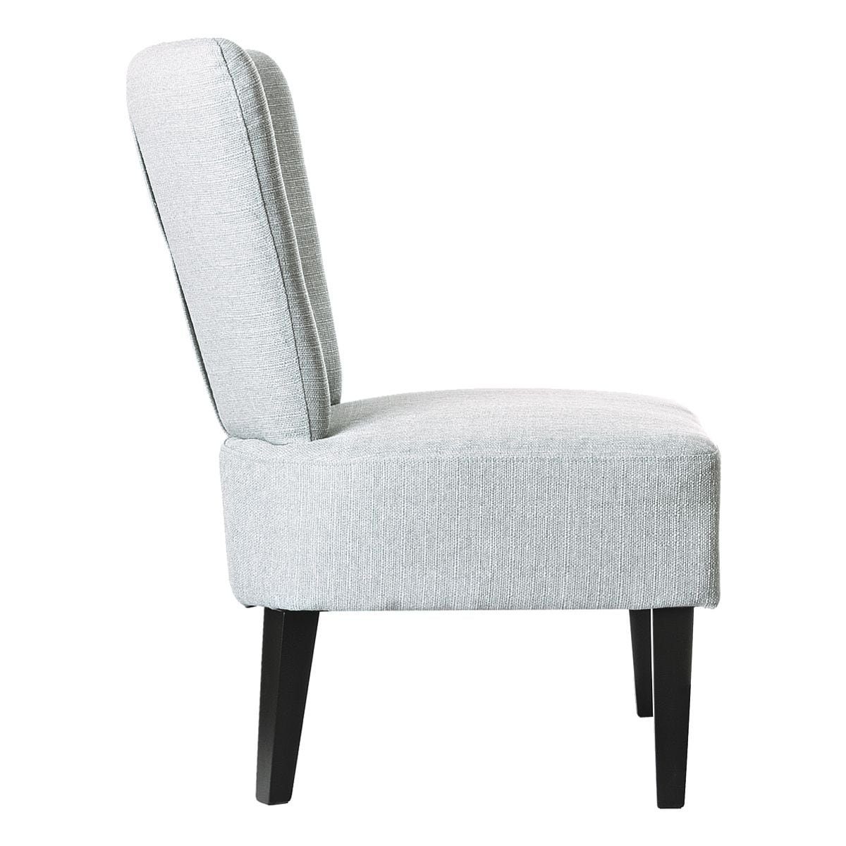 PAPERFLOW Sessel Brighton, grau Vintage-Look, Sitzfläche, extrabreite Holzfüße im