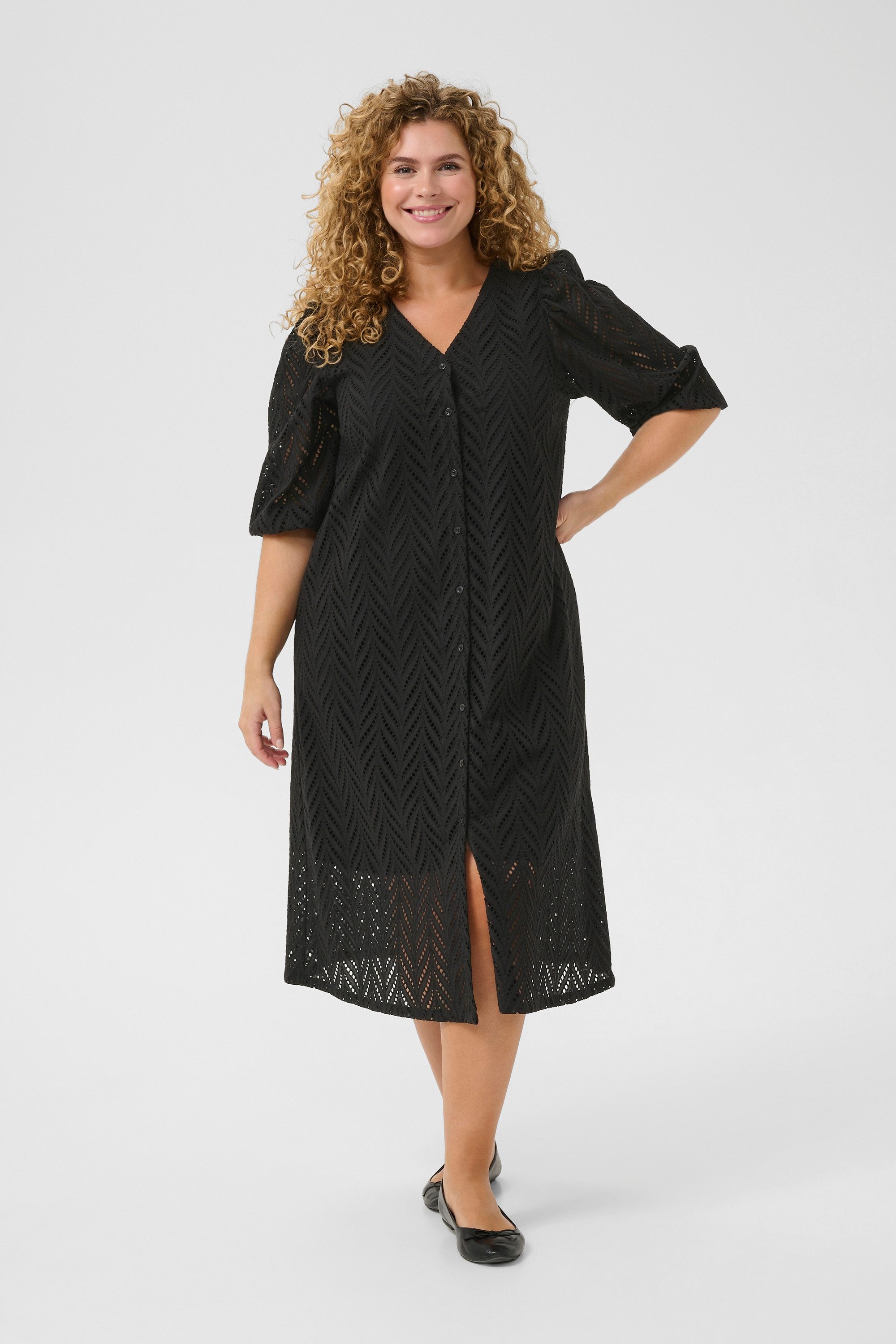 KAFFE Curve Blusenkleid Kleid KCmasia Große Größen