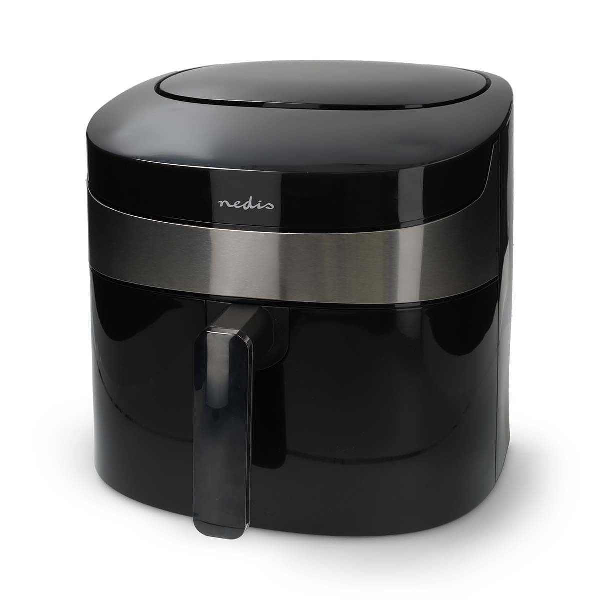 Nedis Heißluftfritteuse KAAF180BKW, 1800 W, Smart-Heißluftfritteuse, App-Steuerung, Programme für Küchenalltag
