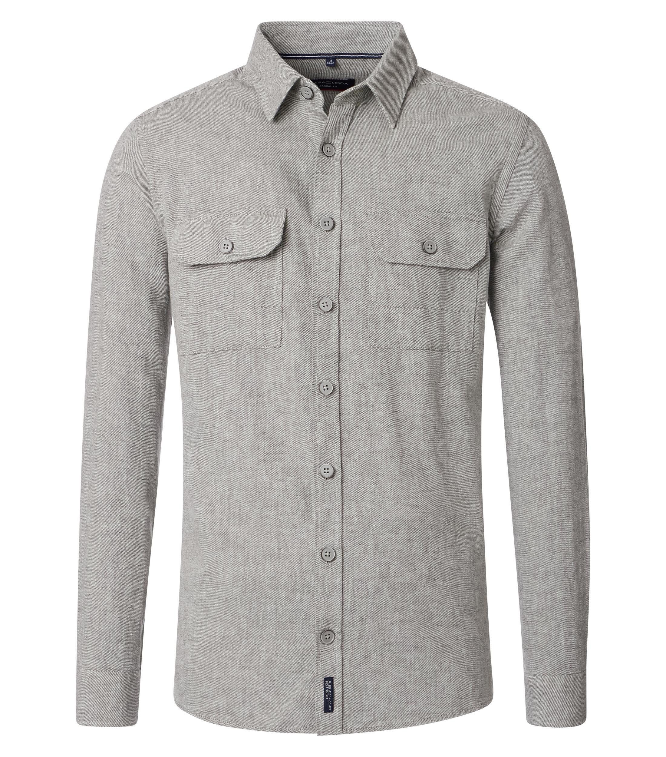 CASAMODA Langarmhemd CASAMODA Hemdjacke uni günstig online kaufen