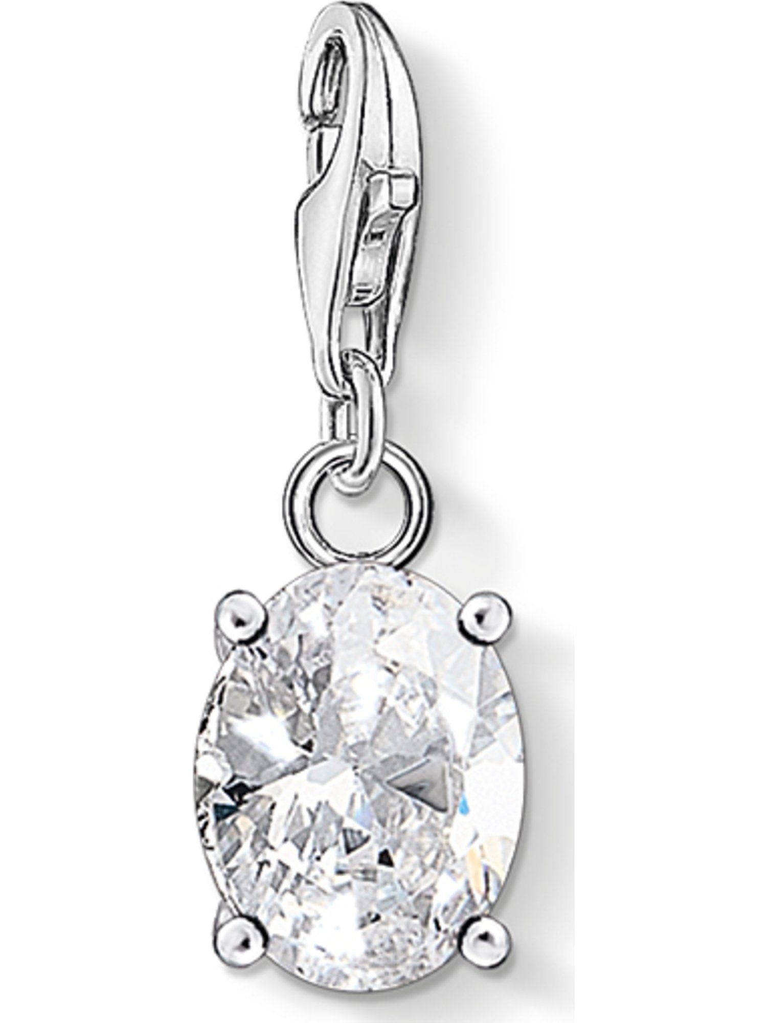 Kettenanhänger Thomas Sabo Damen-Charm 925er Silber 1 Zirkonia