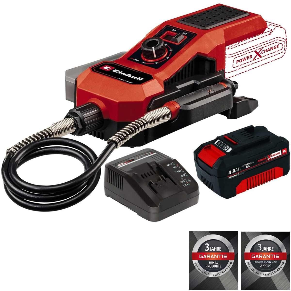 Einhell Akku-Multischleifer Einhell Gravur-Werkzeug TE-MT 18/34 Li mit Akku 4.0 Ah / Ladegerät