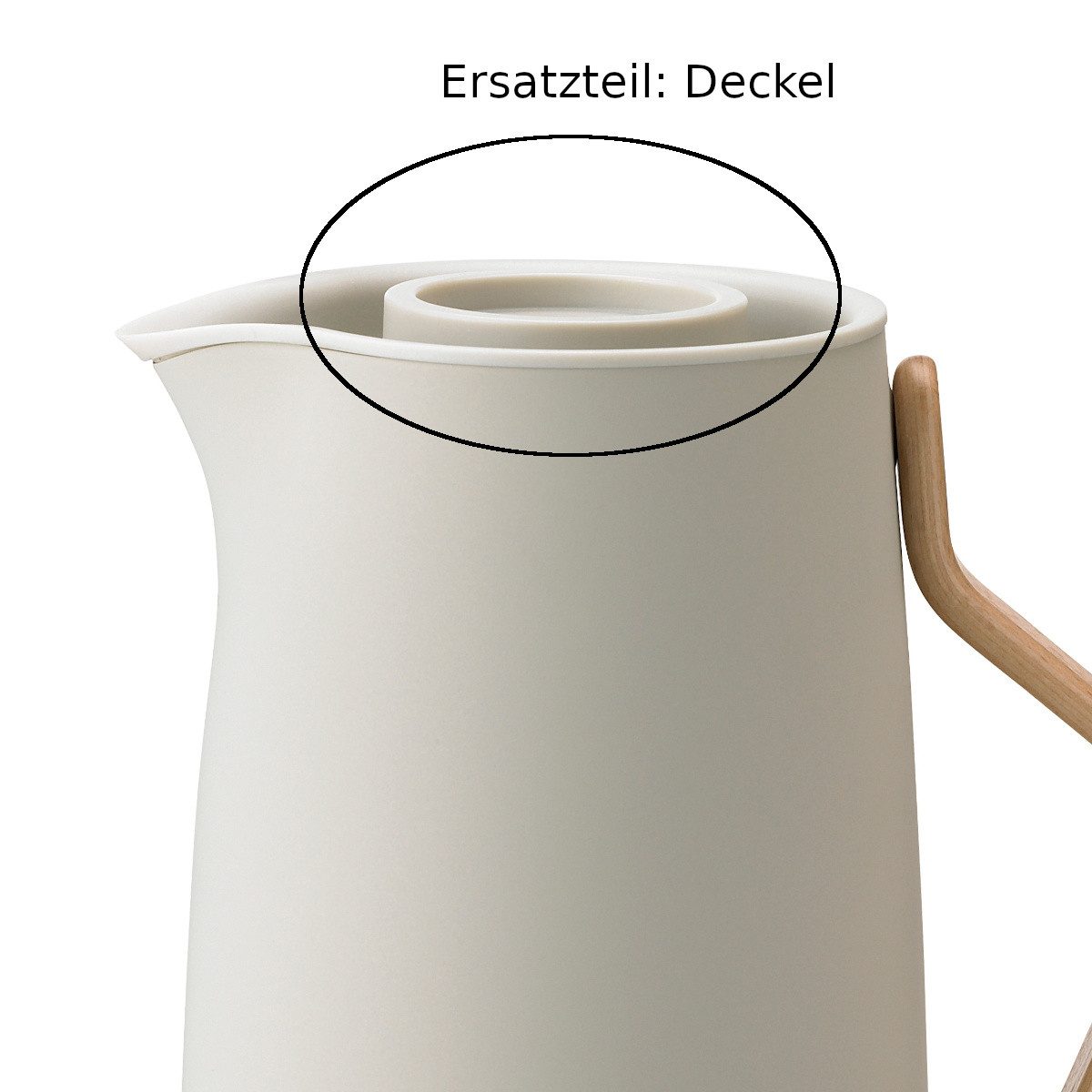 Stelton Isolierkanne Deckel für Kaffeeisolierkanne EMMA soft sand