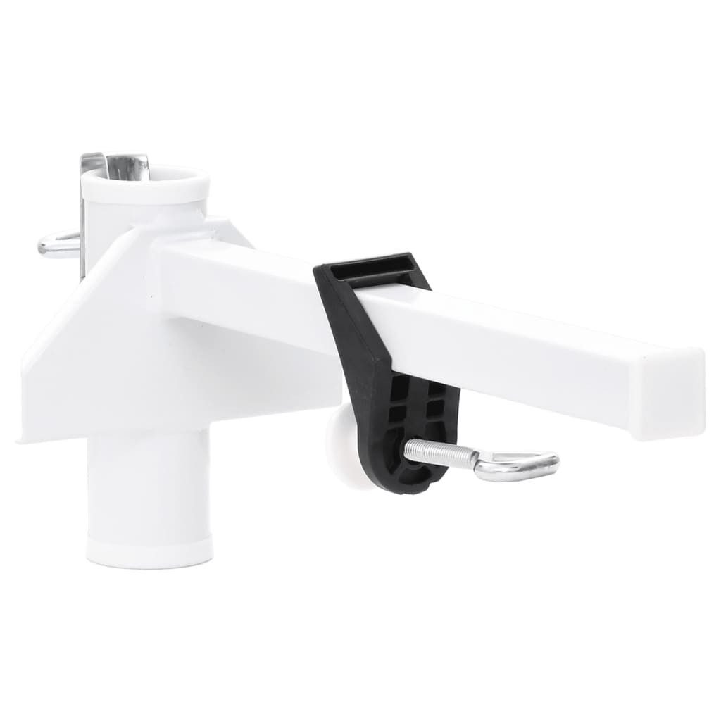 vidaXL Schirmhalter Sonnenschirmhalter für Balkon Weiß günstig online kaufen