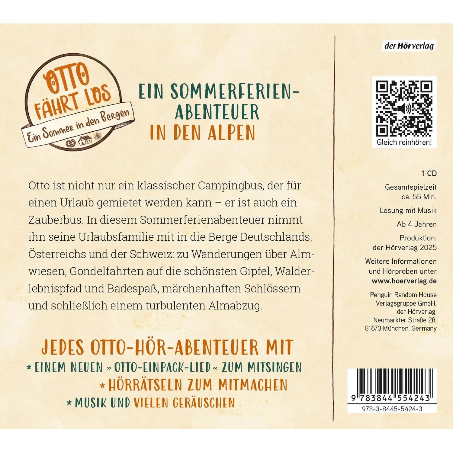 Der HörVerlag Hörspiel Otto fährt los - Ein Sommer in den Bergen