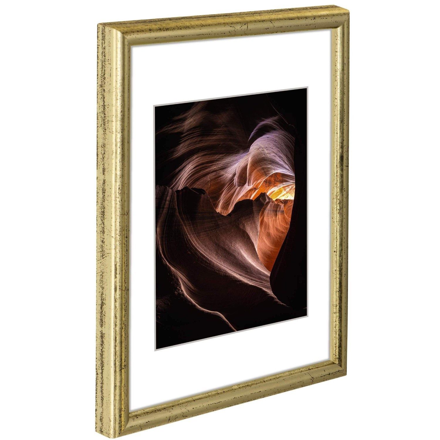 Hama Bilderrahmen Holz-Rahmen Phoenix Gold Bilder-Rahmen günstig online kaufen