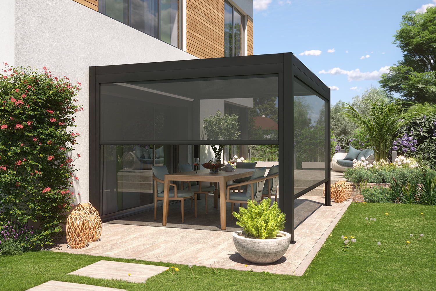 empasa Pergola, Vorhang / Sonnenschutzrollo für günstig online kaufen