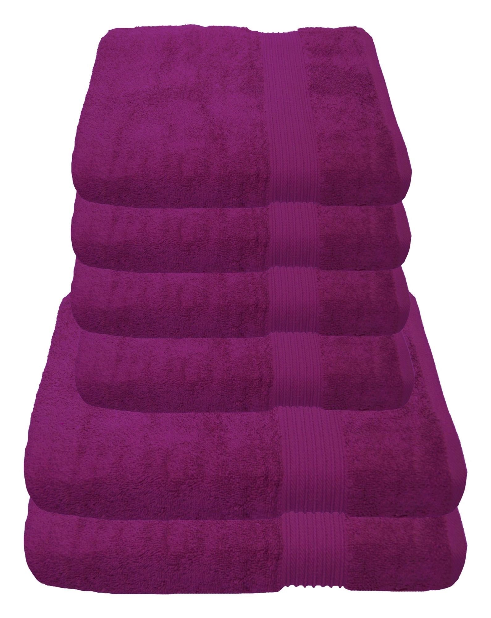 Julie Julsen Handtücher 6-Handtücher-Fuchsia, Baumwolle (6-St) günstig online kaufen