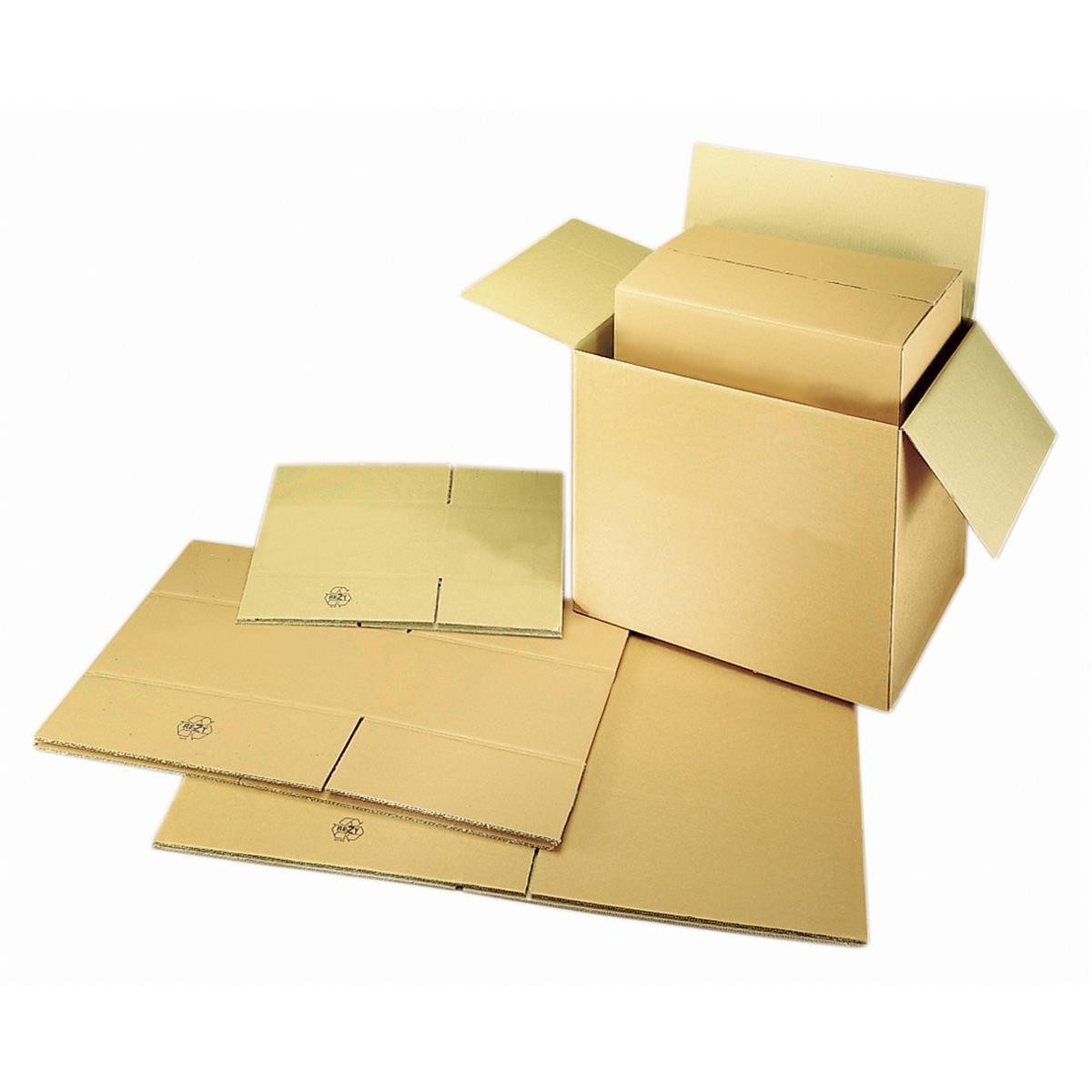 Karton Faltkarton 61x38x28cm 12kg Wellpappe braun