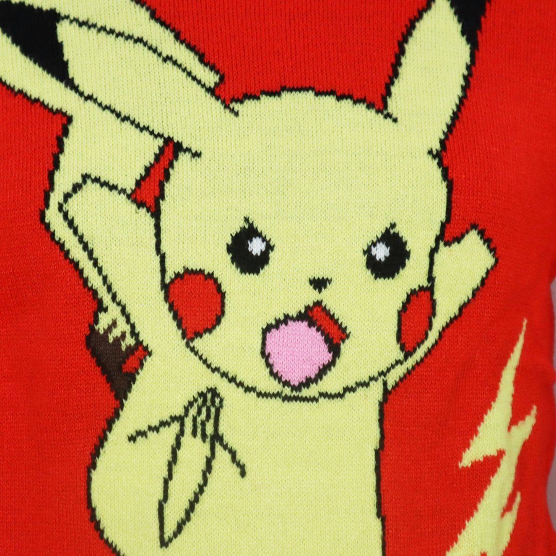152 Gr. Jungen POKÉMON langarm Pullover Pulli Sweater Kinder Pikachu Pokemon bis 116