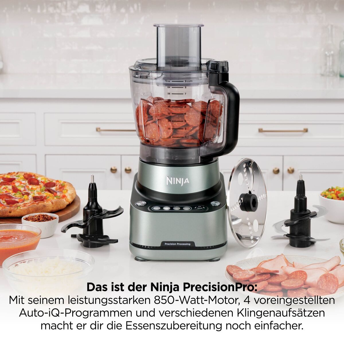NINJA Küchenmaschine PrecisionPro Küchenmaschine BZ651EU, 850 W – Bild 2 von 5
