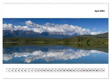 CALVENDO Wandkalender Kanada - Rocky Mountains - XXL Panoramen (Premium, hochwertiger DIN A2 Wandkalender 2023, Kunstdruck in Hochglanz)