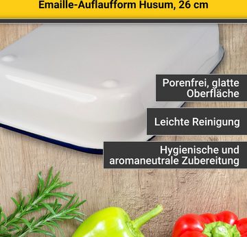 Krüger Auflaufform Husum, Stahlblech, ideal für Gratins, Aufläufe