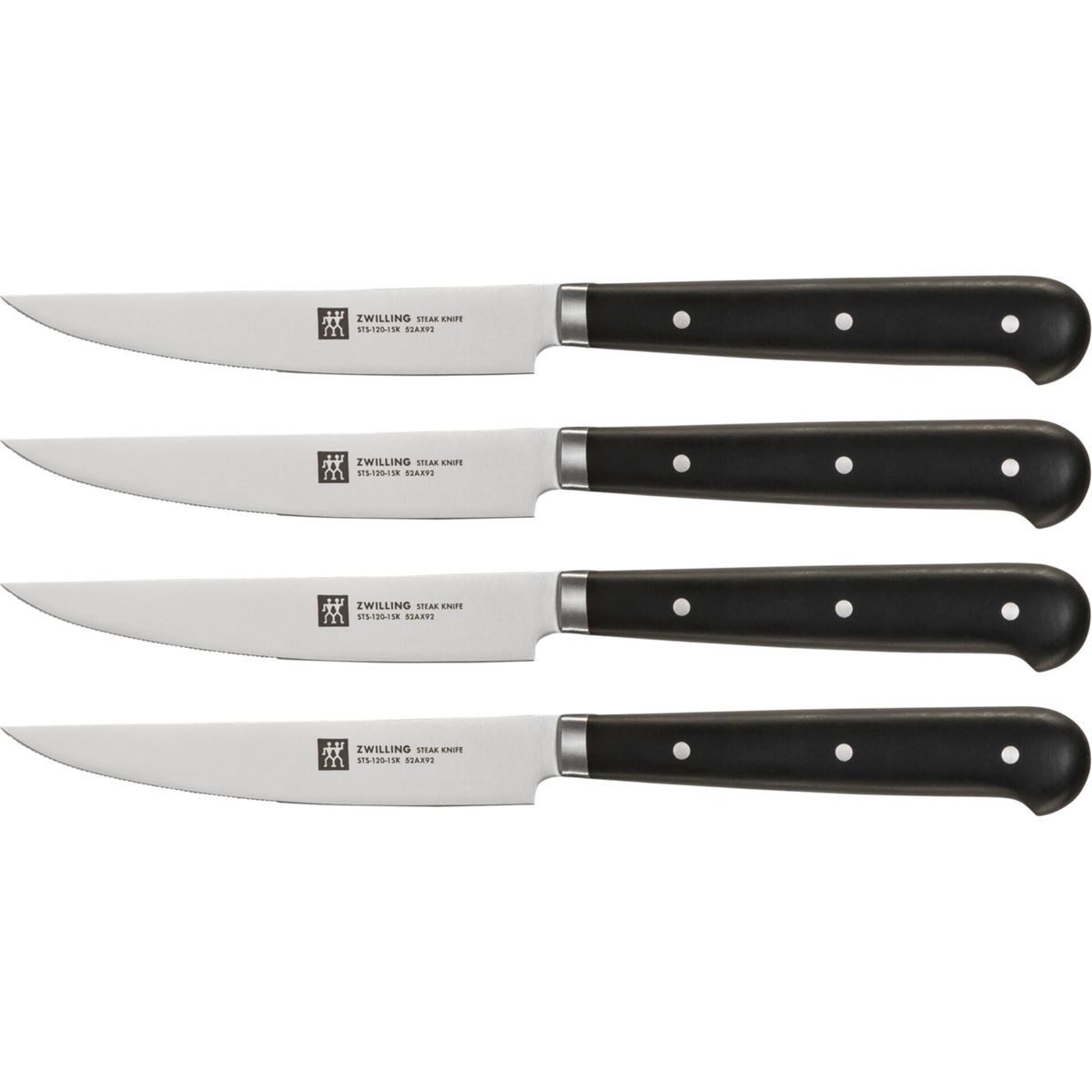 Zwilling Besteck-Set Steakmesserset 4-tlg., Edelstahl / Kunststoff