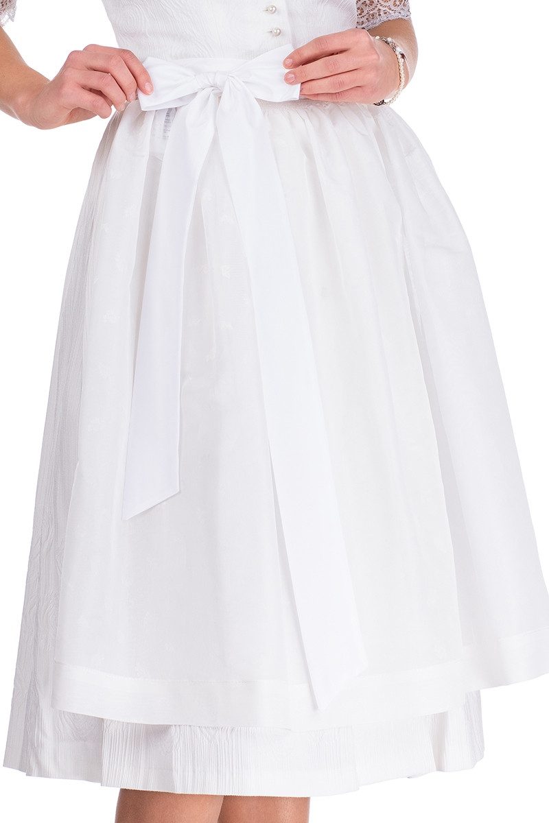 Hammerschmid Dirndl Midi Dirndl 2tlg. - PILLERSEE - weiß