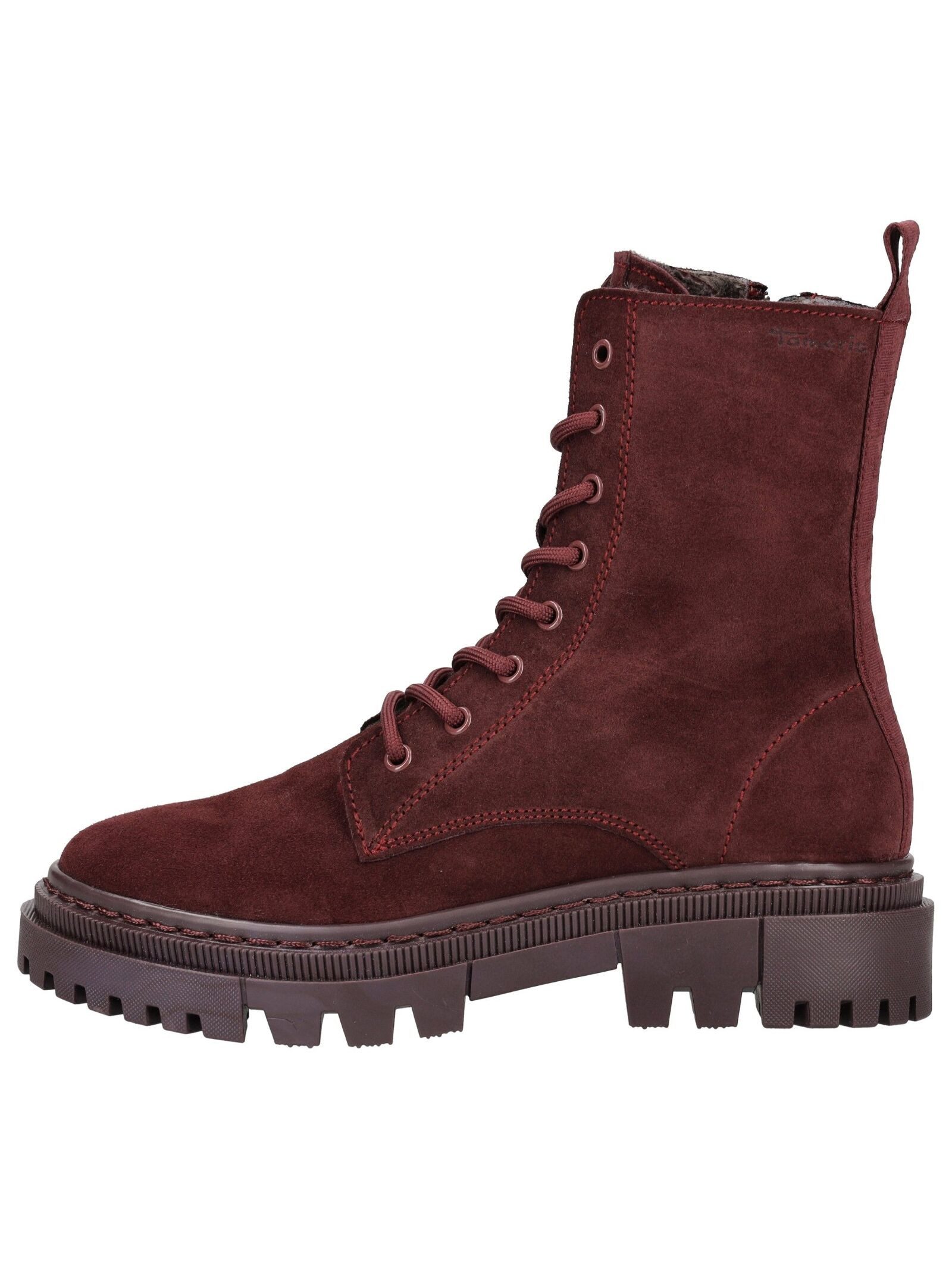 Tamaris Stiefelette Veloursleder . Schnürstiefelette