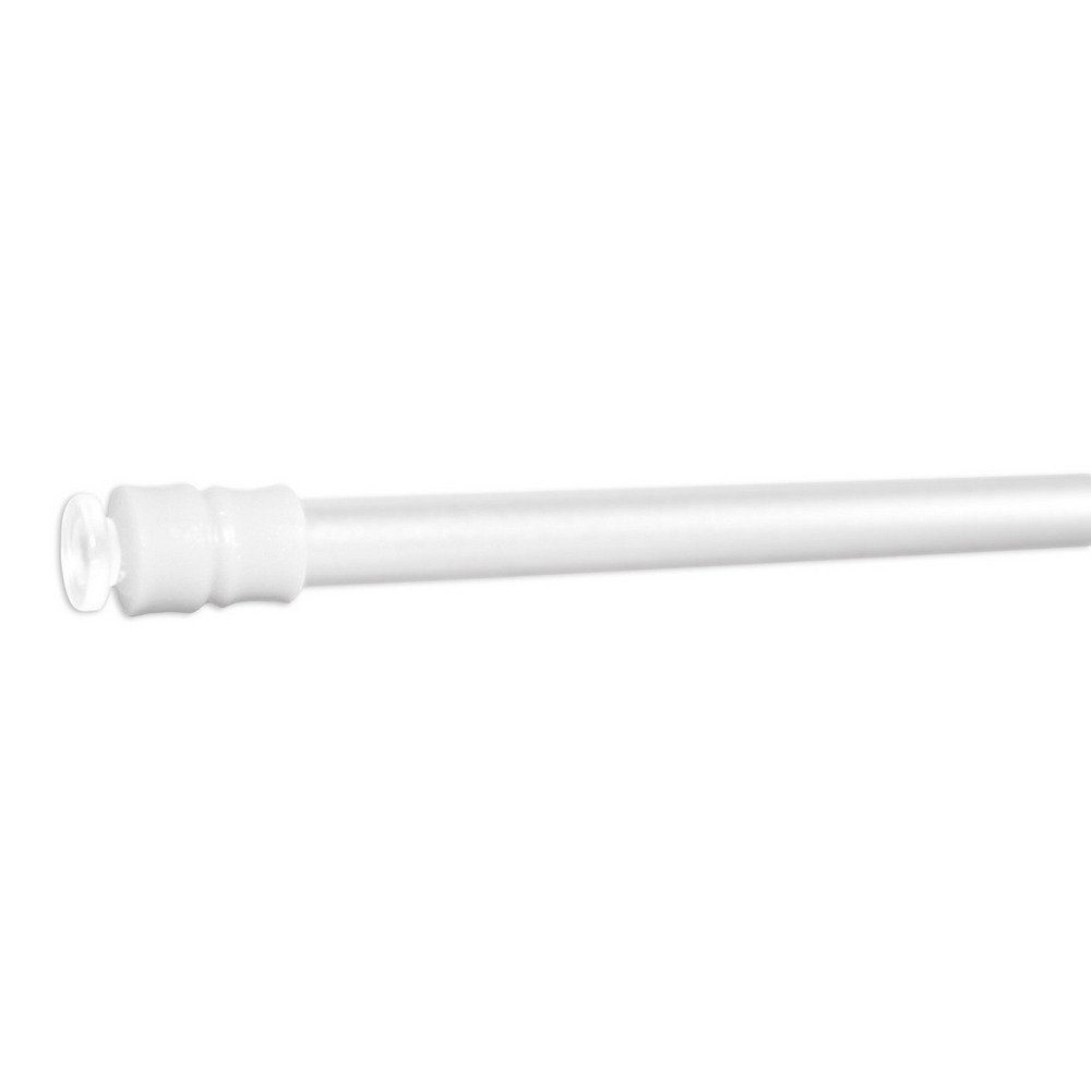Gardinenstange Klemmstange Klemmfix Flex für Schraubtechnik, Scheibengardine Bohren mit weiß ohne ausdrehbar, geklemmt, Sonnenschutz-HH