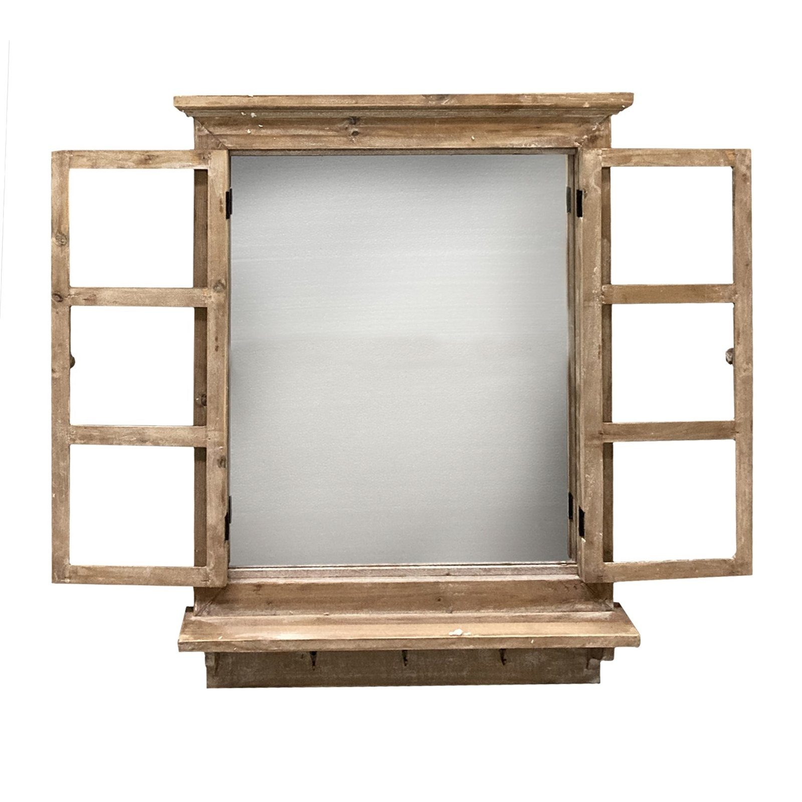 HTI-Living Wandspiegel Dekofenster mit Spiegel Braun (Stück, 1-St., 1 Wands günstig online kaufen