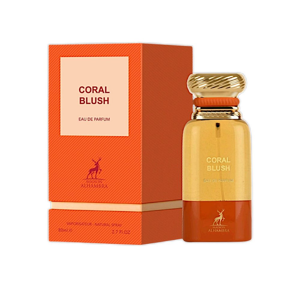 Maison Alhambra Duft-Set Coral Blush Eau de Parfum 80ml + Parfümzerstäuber (leer) Set