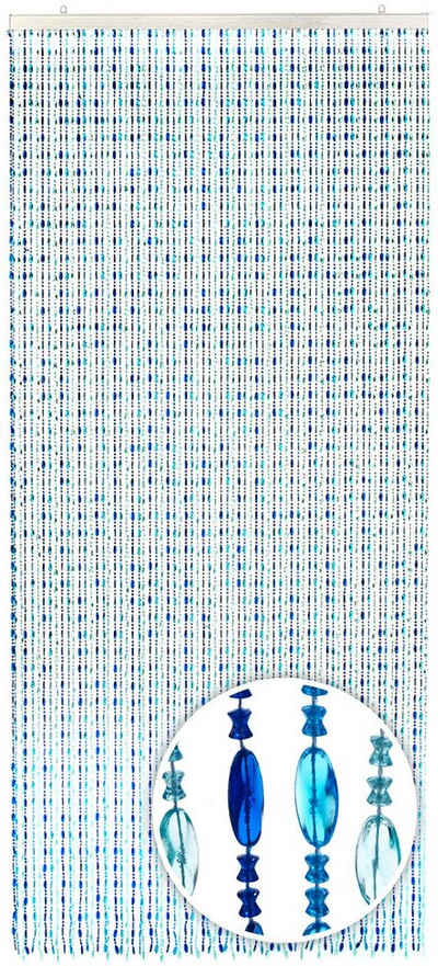 Türvorhang »Perlenvorhang OCEAN aus Kunststoff blau 90x200cm«, Kobolo, Ösen (1 St)