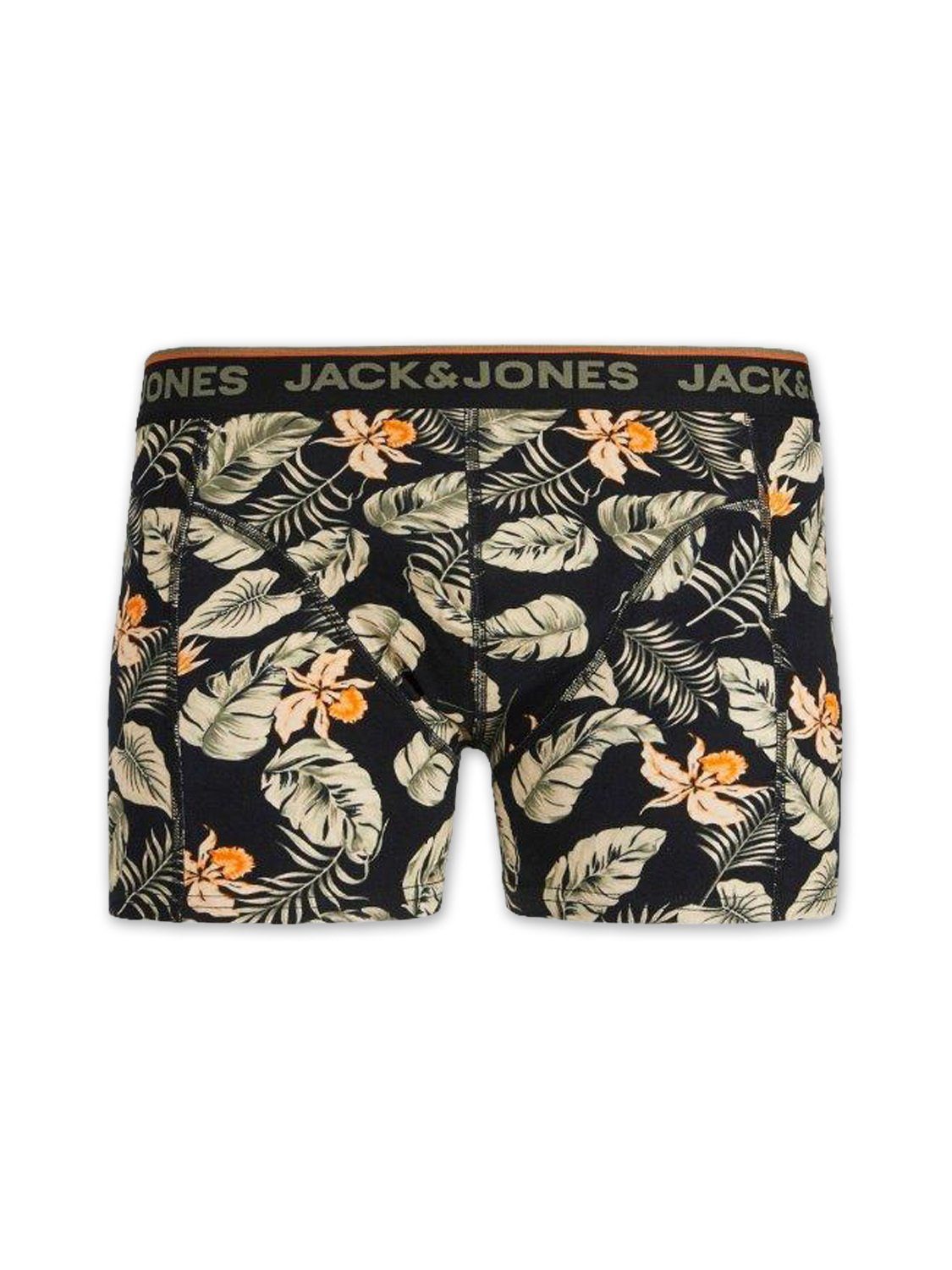 elastische Jones durch Passform Jacvel Pack) 5er & (5-St., Baumwollqualität Mix gute 6 Boxershorts Detail Jack