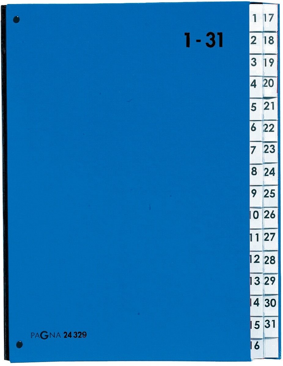 PAGNA Organisationsmappe Pultordner 1-31 blau